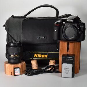 Nikon D3300 DSLR Camera 24.2MP HD Video 8204 Clicks Nikon 18-55mm Lens 128GB SD